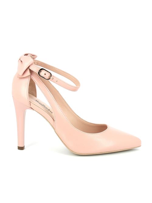 decolleté con tacco da donna in pelle rosa cipria NERO GIARDINI | E211072DE606